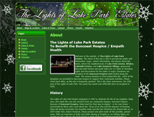 Tablet Screenshot of lightsoflakepark.com